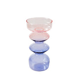 Qfdian 1pc Glass Vases Nordic Candlestick Wedding Decoration Christmas Decoration Candle Stick Holder Home Decor Flower Vase