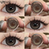 Qfdian  NEW Color Contact Beauty Blue Colorcon Natual Black Lens Big Eyes Cosmetic Red Lenses Colorcon Beauty Brown Soft Pupils