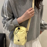 Qfdian  Streetwear Casual Simple Mini Cellphone Bags Y2k Aesthetic Fashion Trendy Shoulder Bag Women Vintage Pleated Handbags Crossbody