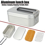 Qfdian Ultralight Tableware Camping Cookware Lunch Box Cooking Pots Picnic Accessories Outdoor Cutlery Kitchen Set Hiking Sports