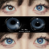 Qfdian  1 Pair Fashion Lenses Colored Contact Lenses for Eyes Beauty Green Eyes Lenses Natural  Brown Lens Grey Lens