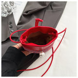 Qfdian  Women Vintage Crochet Mini Cellphone Bag Trendy Casual Travel Shoulder Crossbody Bags New Streetwear Fashion Purses and Handbags