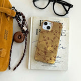 Qfdian Golden glacier ins autume flower fundas for iphone 16promax 13 14pro 16 15 pro max 15promax 13pro 14 shockproof phone case