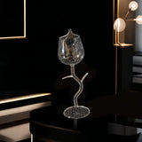 Qfdian  Romantic Rose-Shaped Glass Wine Glasses Drinkware Home Kitchen Bar Party Cocktail Glasses Decorative Beverage Cup Tableware Gift