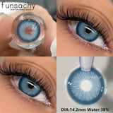 Qfdian  1Pair METATRON Series Fashion Makeup Beauty Contacts Lenses Soft Yearly Green Contacts Eyes Color Lenses Colored lenses