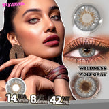 Qfdian Cosmetic Beauty Lenses Green Colored Contact Lenses for Eyes High Quality Blue Eye Lens Natural Gray Lenses Purple Lenses