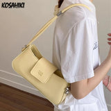 Qfdian Korean Y2k Aesthetic Fairy Women's Handbags Elegant All Match Luxury Design Crossbody Bag Fashion Chic Office Lady Shoulder Bags