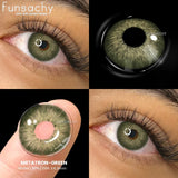 Qfdian  1 pair Gray Colorcon Contact Lenses for Eyes Beautiful Lenses Cosmetics Pupil Blue Lens Big Eyes Contacts Lens Yearly