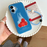 Qfdian New Arrival Fruit Phone Case Bracelet Pendant For Iphone 16ProMax 16Pro 13 14 15 16 Pro Max 14ProMax 15Pro 15ProMax Cover
