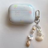 Qfdian  Niche shell jellyfish bow is suitable for airpodspro2 protective case Apple 3rd generation 4th generation Bluetooth