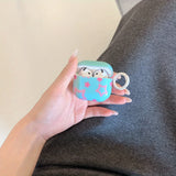 Qfdian  Cute pink stars are suitable for airpods 4th generation noise reduction earphone cover Apple 2/3 third generation