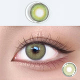 Qfdian Colored Contact Lenses with degree Power Cosmetic Purple Annual Contact Lens 1year grey Make Up lens