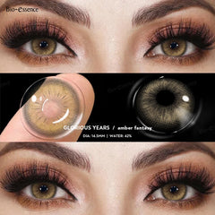 Qfdian Contact Lenses for Eyes Natural Beauty Pupils  Eyes Lenses Korean Brown Contacts 2PCS 1Year Fashion Green Pupilentes