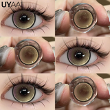 Qfdian  Contact Lenses Beauty Black Lens Makeup PATTAYA Green Lens Blue Eyes Color Lenses Natural Brown Lens Cosmetics Gray Eyes
