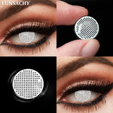 Qfdian  Cosplay Dragon Contact Lenses for Eyes Anime Role Playing Lens Halloween Cosplay Black Contacts Yearly Cosmetics Pupils