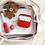 Qfdian  Niche cute semi-transparent tomatoes are suitable for airpods 4th generation bluetooth headset case 2nd/3rd generation
