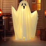 Qfdian  Halloween Hanging Ghost Decor Standing Ghost Glow-in-the-Dark for Indoor Outdoor Garden Party, Scary Spooky Ornament
