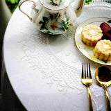 Qfdian Retro Lace Tablecloth French Style Coffee Table Cloth Bedside TableCover Wedding Party Dining Home Decor Picnic Background Cloth