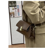 Qfdian All Match Fashion Mini Square Bags Office Lady Luxury Design Chic Women Underarm Bag Trendy Chic Y2k Aesthetic Shoulder Handbags