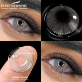 Qfdian Color Contacts for Eyes 1Pair Blue Eye Contacts Gray Pupils Brown Lenses Green Eye Contact Lenses Beauty Makeup Yearly
