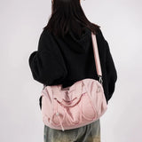 Qfdian  High-capacity All Match Fashion Shoulder Bag Y2k Aesthetic Fashion Women Gym Bags Korean Chic Casual Travel Handbags Crossbody