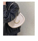 Qfdian 2025 New Y2k Aesthetic Simple Fairy Underarm Bag Women Trendy All Match Top-Handle Bags Vintage Casual Fashion Shoulder Handbags