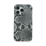 Qfdian Fashion Chic Snake Skin Texture Leather Phone Case For iPhone16 15 14 13 Pro Max Soft Silicone Back Cover