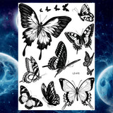 Qfdian  Ankle Flora Cherry Lavender Flash Fake Waterproof Tattoos Temporary Women Arm Chest Tattoo Stickers Body Art Custom Tatoos
