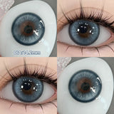 Qfdian  Glaze Series Contact Lenses for Eyes Color Beauty Pupils Natural Eye Lenses for Myopia 2pcs Brown Green Blue Makeup Lens