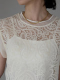 Qfdian  Hook Flower Hollow Shirt Lace Vest Korean Fashion Black Blouse  Summer Sleeveless Tops Transparent O-Neck Beige Shirt Female