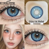 Qfdian 1Pair Natural Colored Contact Lenses 1Pair Beauty pupillents Yearly Grey Pupils Brown Contacts New Cosmetic