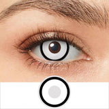 Qfdian Halleoween Contact Lens Amine Cosplay Lenses Black Out Cosplay Color Contact Lenses for Eyes Party Make Up Manson Lenses