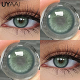 Qfdian  Color Contact Beauty OMG Series Colorcon Black Lens Big Eyes Cosmetic Green Lenses Colorcon NEW NAJIA Series Blue Pupils
