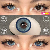 Qfdian  Color Contact Lens Black Lenses Natual look Brown Beauty Pupils Makeup Blue Contact Gray Eyes Women Cosmetic Fashion Lens