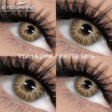 Qfdian Color Contact Lenses for Eyes 2pcs Blue Eye Lenses Green Lenses Beautiful Pupil Yearly Makeup Cosmetic Eye Contact Lens