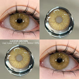 Qfdian  2pcs Colored Contact Lenses Brown Eyes Lenses Gray Lenses Blue Pupils Natural Eye Lens Colored Contacts Eye Cosmetics