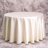 Qfdian  Thickened Circular Tablecloth for Hotel Restaurants Suitable for Parties European Jacquard Solid Color Durable Tablecloth Pad