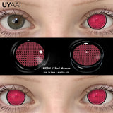 Qfdian  Color Contact Cosplay Color Pupils Makeup Beauty Green Lens 14.5mm Black Lens Woman Cosplay Red Lens Halloween White Lens