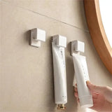 Qfdian 1-100pcs Punch-free Toothbrush Holder Wall-mounted Toothpaste Holder Storage Rack Holders Organizer Bathroom Accessories