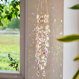 Qfdian  Suspend Suncatcher Crystal Chakra Windowsill Garden Decoration Sun Catcher Rainbow Maker Stained Glass Outdoor Decoration Gifts