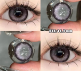 Qfdian 2Pcs Korea Colored Contact Lenses Prescription Myopia Degree -0.00 to-8.00 Blue Makeup Soft Lens Eye Beauty Pupil Lan Cat