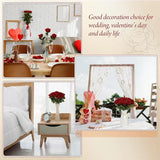 50 Pcs Velvet Rose Artificial Rose Flowers Real Touch Fake Roses Florals for Valentine's DIY Wedding Bouquet Party Home Decor