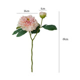 Qfdian Large Silk Peony Artificial Flowers High Quality Simulation Peony European Style Fake Flowers Bouquet For Wedding Home Decor 1PC