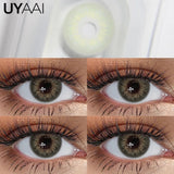 Qfdian  Contact Lenses NEW Makeup Colored Pupils Cosmetics Color Contacts Lenses Brown Natural Pupils Black Lens Beauty Green Lens