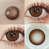Qfdian  2pcs/pair Brown Colored Contact Lenses For Eyes Natural Black Lenses Big Eye Makeup Cosmetic beauty blue Contact Lenses