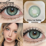 Qfdian 1Pair Natural Colored Contact Lenses 1Pair Beauty pupillents Yearly Grey Pupils Brown Contacts New Cosmetic