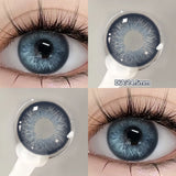 Qfdian  2pcs/pair New Cosplay Contact Lenses for Eyes Makeup Pupils Cosmetics Blue Eye Color Lenses for Myopia Lens 14.2/14.5mm