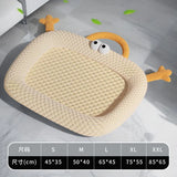 Qfdian  Cooling Ice Bean Pet Bed Mat Summer Breathable Non Slip Washable Comfort Pad for Dogs Cats Kennel Sofa Floor Indoor Outdoor Use