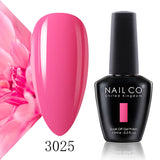 Qfdian  15ml 334 Blue Pink Colors Nail Gel Polish Soak Off UV LED Nail Lacquer Varnish Semi Permanent Nail Art Gel For Nail Art
