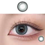 Qfdian Colored Contact Lenses with degree Power Cosmetic Purple Annual Contact Lens 1year grey Make Up lens